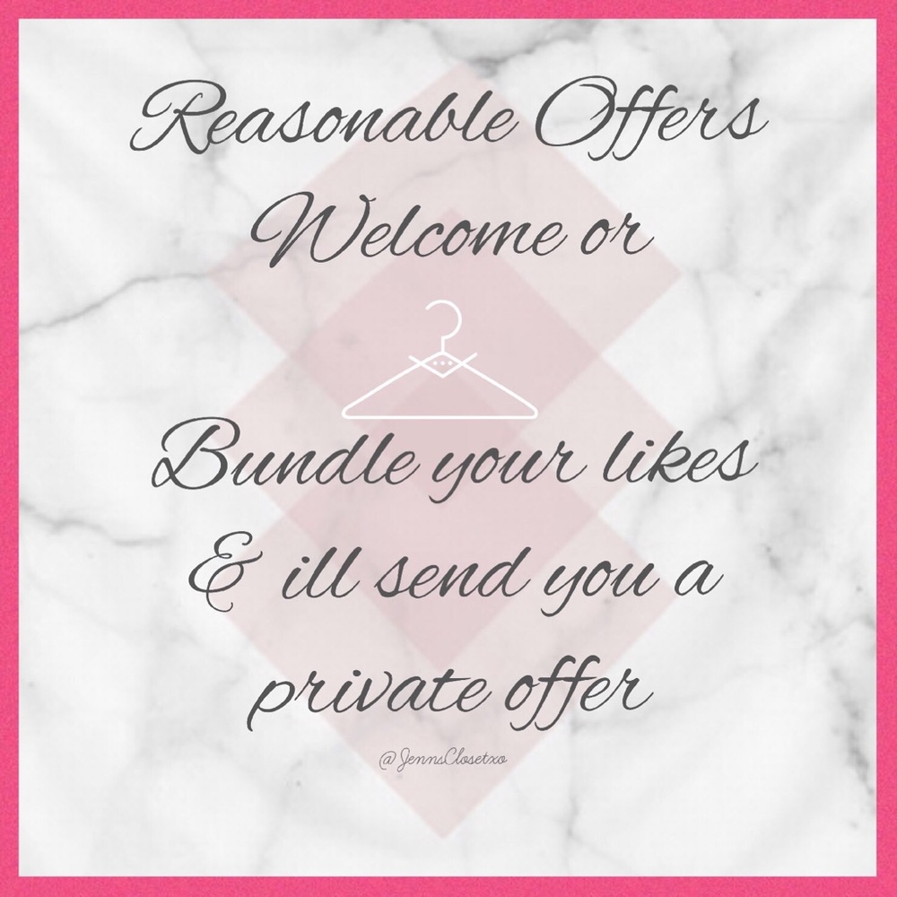 💕•Reasonable Offers Welcome••Bundle your likes•